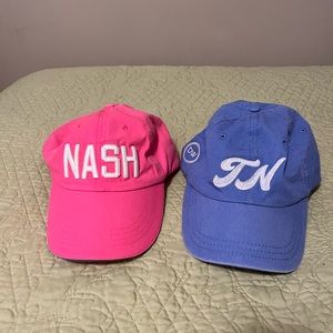 2 local Nashville ball caps